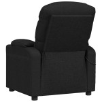 vidaXL Fotoliu de masaj electric rabatabil, negru, textil