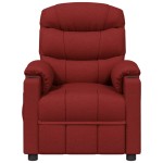 vidaXL Fotoliu de masaj electric rabatabil, roșu vin, textil vidaXL Fotoliu de masaj electric rabatabil, roșu vin, textil