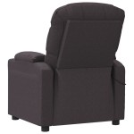 vidaXL Fotoliu de masaj electric, maro închis, material textil vidaXL Fotoliu de masaj electric, maro închis, material textil