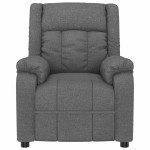 vidaXL Fotoliu de masaj electric rabatabil, gri închis, textil vidaXL Fotoliu de masaj electric rabatabil, gri închis, textil