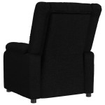 vidaXL Fotoliu de masaj electric rabatabil, negru, textil vidaXL Fotoliu de masaj electric rabatabil, negru, textil