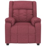 vidaXL Fotoliu de masaj electric rabatabil, roșu vin, textil vidaXL Fotoliu de masaj electric rabatabil, roșu vin, textil