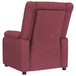 vidaXL Fotoliu de masaj electric rabatabil, roșu vin, textil vidaXL Fotoliu de masaj electric rabatabil, roșu vin, textil