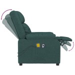 vidaXL Fotoliu de masaj electric, verde închis, material textil vidaXL Fotoliu de masaj electric, verde închis, material textil