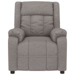 vidaXL Fotoliu de masaj electric rabatabil, gri taupe, textil vidaXL Fotoliu de masaj electric rabatabil, gri taupe, textil