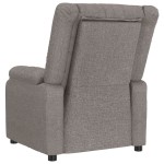 vidaXL Fotoliu de masaj electric rabatabil, gri taupe, textil vidaXL Fotoliu de masaj electric rabatabil, gri taupe, textil