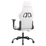 vidaXL Scaun de jocuri, alb și roz, piele ecologică vidaXL Scaun de jocuri, alb și roz, piele ecologică