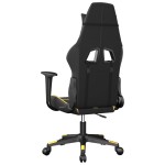 vidaXL Scaun de jocuri, negru și auriu, piele ecologică vidaXL Scaun de jocuri, negru și auriu, piele ecologică