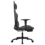 vidaXL Scaun de gaming cu suport picioare, negru/camuflaj, piele eco vidaXL Scaun de gaming cu suport picioare, negru/camuflaj, piele eco