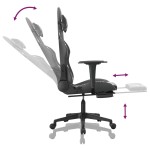 vidaXL Scaun de gaming cu suport picioare, negru/camuflaj, piele eco vidaXL Scaun de gaming cu suport picioare, negru/camuflaj, piele eco
