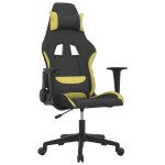 vidaXL Scaun de jocuri, negru și verde deschis, textil vidaXL Scaun de jocuri, negru și verde deschis, textil