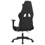 vidaXL Scaun de gaming cu suport picioare, negru/verde deschis, textil vidaXL Scaun de gaming cu suport picioare, negru/verde deschis, textil