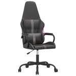 vidaXL Scaun de jocuri, negru și gri, piele ecologică vidaXL Scaun de jocuri, negru și gri, piele ecologică
