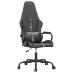 vidaXL Scaun de jocuri, negru și camuflaj, piele ecologică