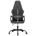 vidaXL Scaun de jocuri, negru și camuflaj, piele ecologică