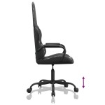 vidaXL Scaun de jocuri, negru și camuflaj, piele ecologică