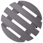 vidaXL Cărucioare pentru plante, 4 buc., gri, Ø30x7,5 cm, WPC vidaXL Cărucioare pentru plante, 4 buc., gri, Ø30x7,5 cm, WPC