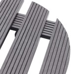 vidaXL Cărucioare pentru plante, 4 buc., gri, Ø30x7,5 cm, WPC vidaXL Cărucioare pentru plante, 4 buc., gri, Ø30x7,5 cm, WPC