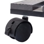 vidaXL Cărucioare pentru plante, 4 buc., gri, 30x30x7,5 cm, WPC vidaXL Cărucioare pentru plante, 4 buc., gri, 30x30x7,5 cm, WPC