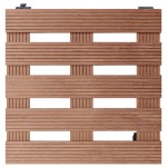 vidaXL Cărucioare pentru plante, 4 buc., maro, 30x30x7,5 cm, WPC vidaXL Cărucioare pentru plante, 4 buc., maro, 30x30x7,5 cm, WPC