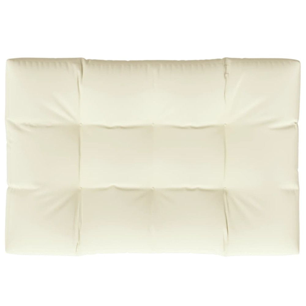 vidaXL Pernă pentru paleți, crem, 120x80x12 cm, material textil
