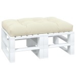 vidaXL Pernă pentru paleți, crem, 120x80x12 cm, material textil