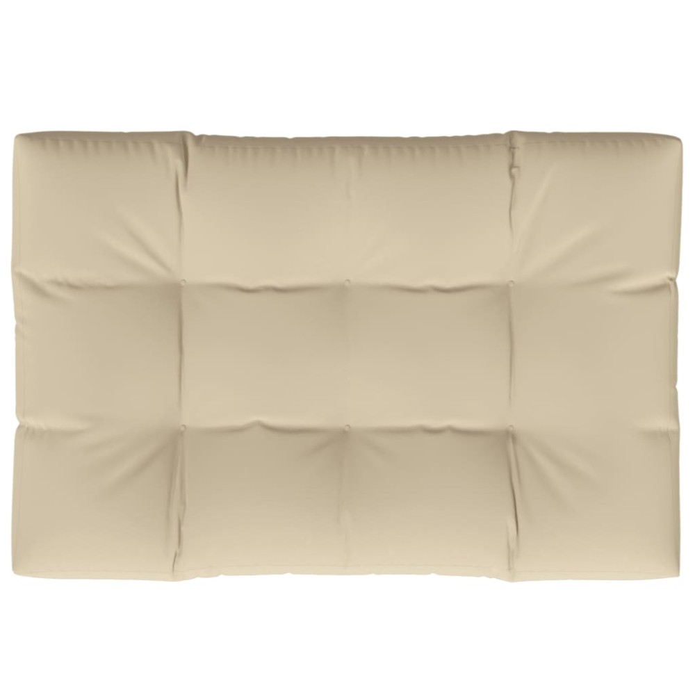 vidaXL Pernă pentru paleți, bej, 120x80x12 cm, material textil