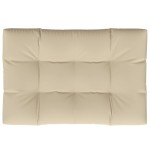 vidaXL Pernă pentru paleți, bej, 120x80x12 cm, material textil
