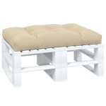 vidaXL Pernă pentru paleți, bej, 120x80x12 cm, material textil