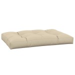 vidaXL Pernă pentru paleți, bej, 120x80x12 cm, material textil