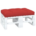 vidaXL Pernă pentru paleți, roșu, 120x80x12 cm, material textil