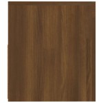 vidaXL Noptiere cu lumini LED, 2 buc., stejar maro, 60x35x40 cm