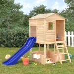 vidaXL Set de joacă pentru exterior, lemn masiv de brad vidaXL Set de joacă pentru exterior, lemn masiv de brad