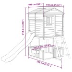 vidaXL Set de joacă pentru exterior, lemn masiv de brad vidaXL Set de joacă pentru exterior, lemn masiv de brad