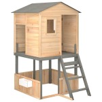 vidaXL Set de joacă pentru exterior, lemn masiv de brad vidaXL Set de joacă pentru exterior, lemn masiv de brad
