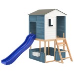 vidaXL Set de joacă pentru exterior, lemn masiv de brad vidaXL Set de joacă pentru exterior, lemn masiv de brad