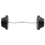 vidaXL Set halteră ondulată cu greutăți, 60 kg
