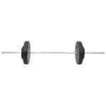 vidaXL Haltă și gantere cu plăci de greutate, 60 kg vidaXL Haltă și gantere cu plăci de greutate, 60 kg