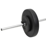 vidaXL Haltă și gantere cu plăci de greutate, 60 kg vidaXL Haltă și gantere cu plăci de greutate, 60 kg