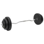 vidaXL Haltă și gantere cu plăci de greutate, 60 kg vidaXL Haltă și gantere cu plăci de greutate, 60 kg