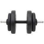 vidaXL Haltă și gantere cu plăci de greutate, 60 kg vidaXL Haltă și gantere cu plăci de greutate, 60 kg
