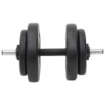 vidaXL Halteră curbată și ganteră cu discuri de greutate, 60 kg vidaXL Halteră curbată și ganteră cu discuri de greutate, 60 kg