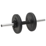 vidaXL Set de halteră și gantere cu plăci de greutate, 90 kg
