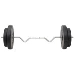 vidaXL Set de halteră și gantere cu plăci de greutate, 90 kg