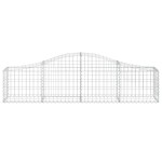 vidaXL Coșuri gabion arcuite 11 buc, 200x30x40/60 cm, fier galvanizat vidaXL Coșuri gabion arcuite 11 buc, 200x30x40/60 cm, fier galvanizat