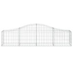 vidaXL Coșuri gabion arcuite 18 buc, 200x30x40/60 cm, fier galvanizat vidaXL Coșuri gabion arcuite 18 buc, 200x30x40/60 cm, fier galvanizat