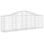 vidaXL Coșuri gabion arcuite 2 buc, 200x30x60/80 cm, fier galvanizat vidaXL Coșuri gabion arcuite 2 buc, 200x30x60/80 cm, fier galvanizat