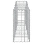 vidaXL Coșuri gabion arcuite 11 buc, 200x30x60/80 cm, fier galvanizat vidaXL Coșuri gabion arcuite 11 buc, 200x30x60/80 cm, fier galvanizat