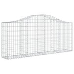 vidaXL Coșuri gabion arcuite 6 buc, 200x30x80/100cm, fier galvanizat vidaXL Coșuri gabion arcuite 6 buc, 200x30x80/100cm, fier galvanizat