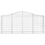 vidaXL Coșuri gabion arcuite 10 buc, 200x30x80/100cm, fier galvanizat vidaXL Coșuri gabion arcuite 10 buc, 200x30x80/100cm, fier galvanizat